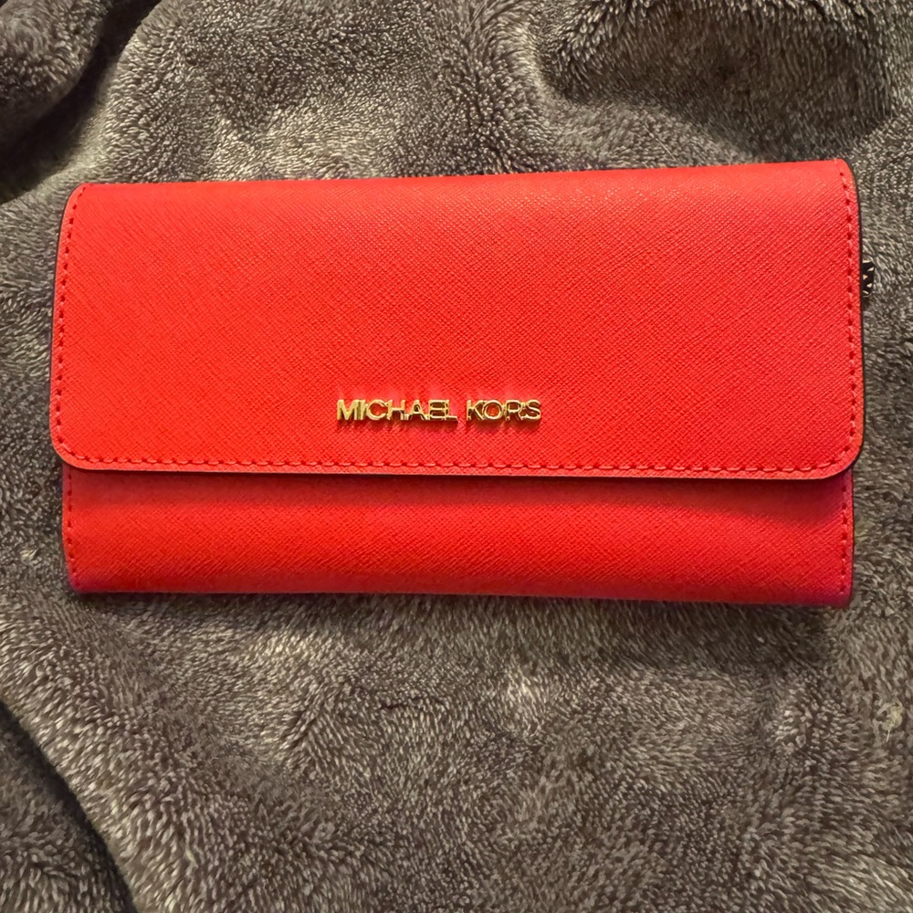 Michael Kors Vibrant Red Wallet
